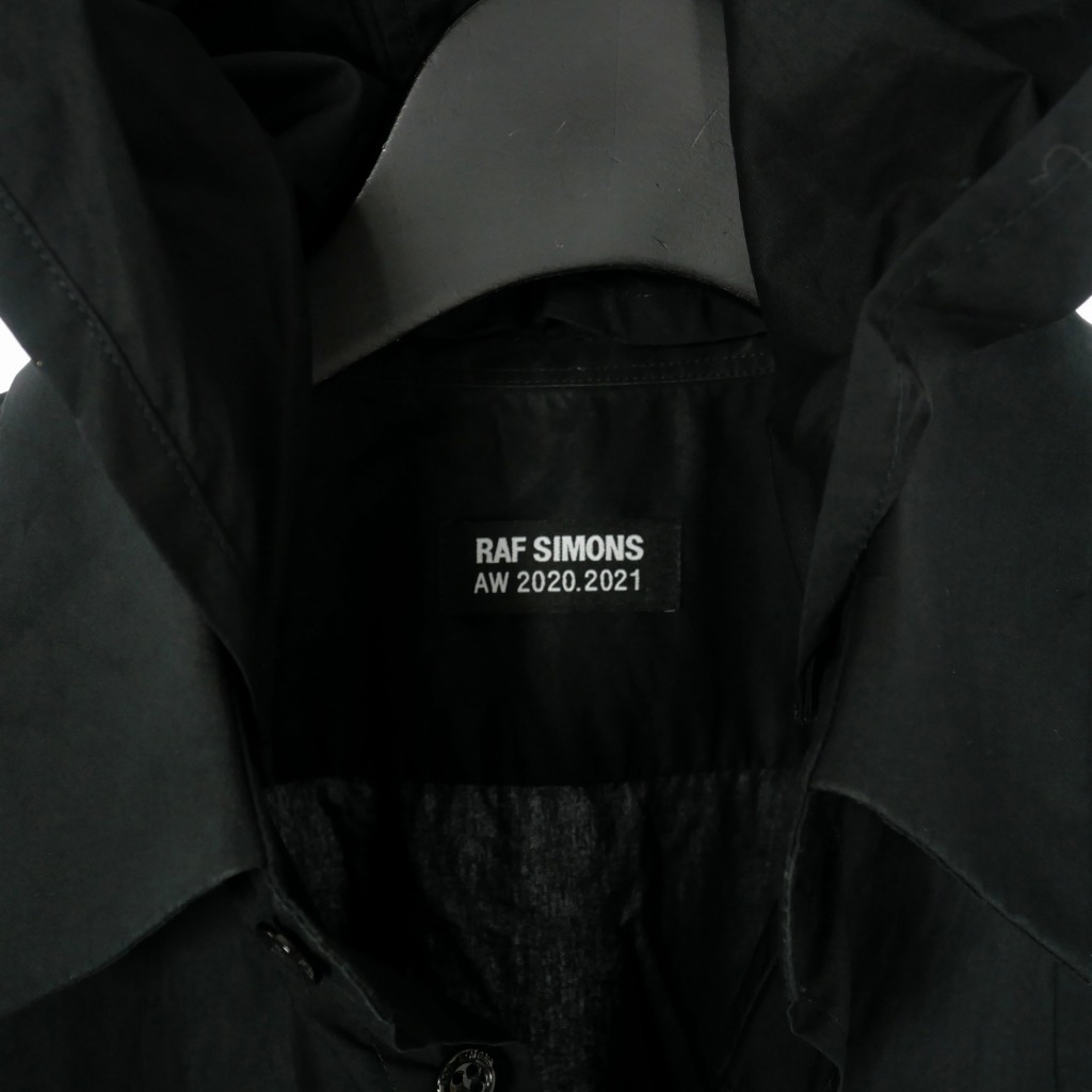 Raf Simons RAF SIMONS 20AW R вышивка капот рубашка cut and sewn длинный рукав 44 черный чёрный мужской 