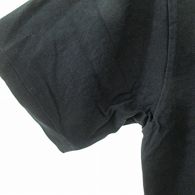 アベイシングエイプ A BATHING APE 近年モデル Tシャツ カットソー 半袖 ロゴ刺繍 ワンポイント 黒 S 1211 メンズ_画像3