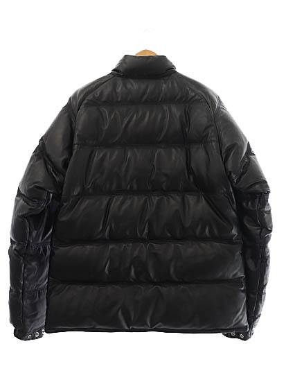 アベイシングエイプ A BATHING APE 2nd SHEEP SKIN LEATHER CLASSIC DOWN JACKET セカンド シープ スキン 羊革 レザー ダウン ジャケット M_画像2