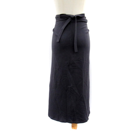 a-ruene-enRNA-Nni trap skirt tight skirt long height maxi height plain M charcoal gray /SY17 lady's 