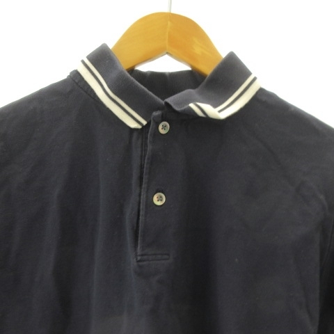 ポールスミスコレクション PAUL SMITH COLLECTION 近年モデル ポロシャツ カットソー 半袖 紺 ネイビー L メンズ_画像4