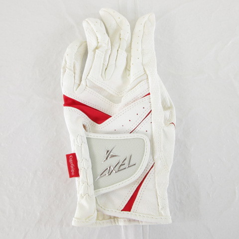  акселератор AXEL ErgoGlip Golf перчатка левый рука белый красный S *T84 мужской 