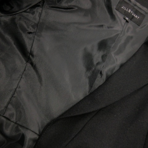  Jill Stuart JILL STUART жакет выполненный в строгом стиле шерсть стрейч общий подкладка кромка flair M чёрный черный /AO12 * женский 