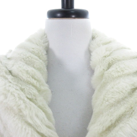  Snidel snidel пальто длинный рукав шаль цвет Short искусственный мех толстый одноцветный F белый белый внешний /BT женский 