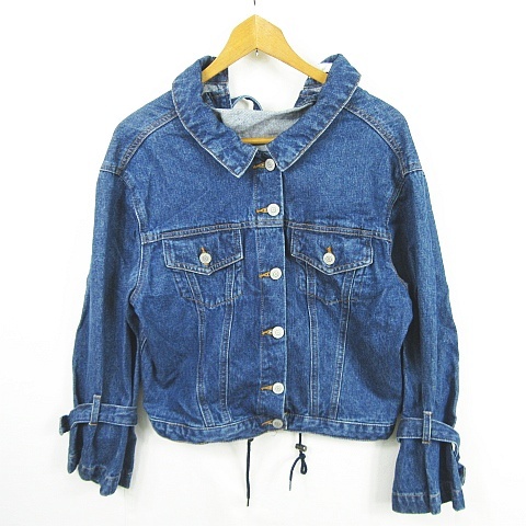  Cecil McBee CECIL McBEE Denim jacket G Jean race up M blue kz6698 lady's 