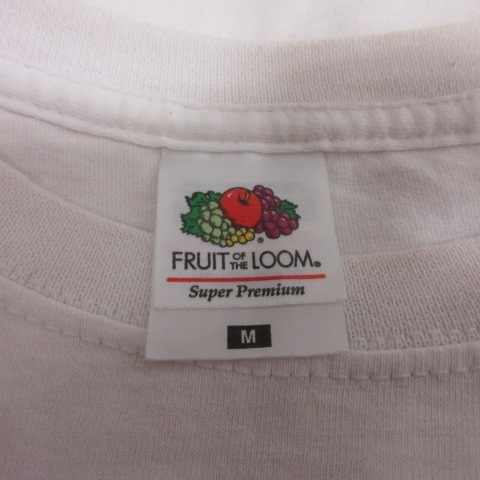 フルーツオブザルーム FRUIT OF THE LOOM Tシャツ カットソー 半袖 M 白 ホワイト /YI メンズ_画像6