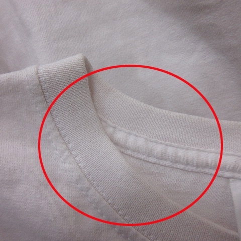 フルーツオブザルーム FRUIT OF THE LOOM Tシャツ カットソー 半袖 M 白 ホワイト /YI メンズ_画像5