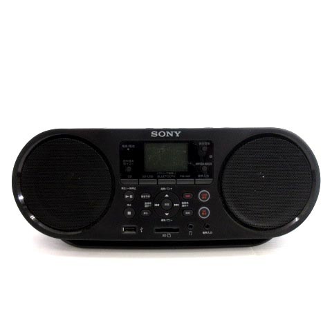 ソニー SONY 美品 パーソナルオーディオシステム ZS-RS81BT CDラジオ 22年製 黒 ブラック 簡易動作確認済み ■SG_画像1