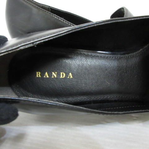 ランダ RANDA ローファー シューズ ポインテッドトゥ 22.5cm 黒 ブラック 靴 レディース_画像6