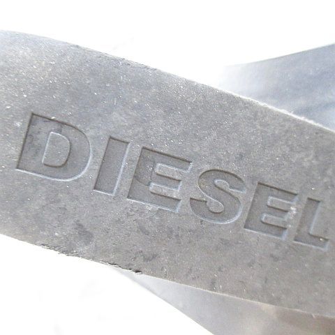 ディーゼル DIESEL ロングブーツ ポインテッドトゥ ウェッジソール 38 グレー スエード レディース_画像9