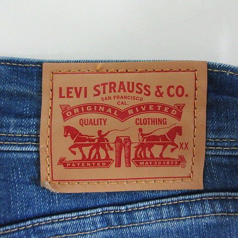 リーバイス Levi's 15736-0029 デニム ジーンズ ボトムス テーパード ユーズド加工 ストレッチ 26 インディゴブルー ※EKM レディース_画像3