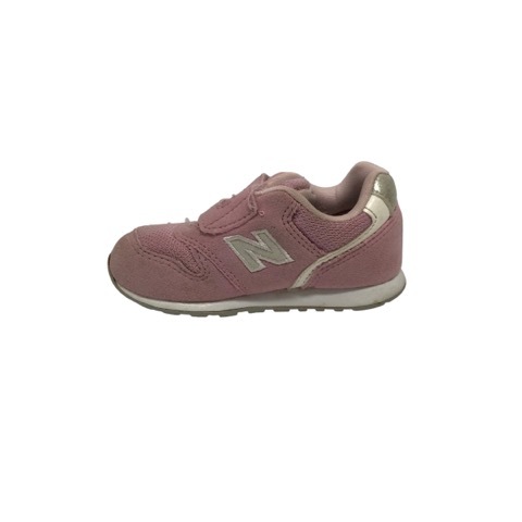 ニューバランス NEW BALANCE スニーカー シューズ スエード 無地 ラメ ロゴ 13.0 ピンク 白 ホワイト シルバー IZ996PRP キッズ_画像5