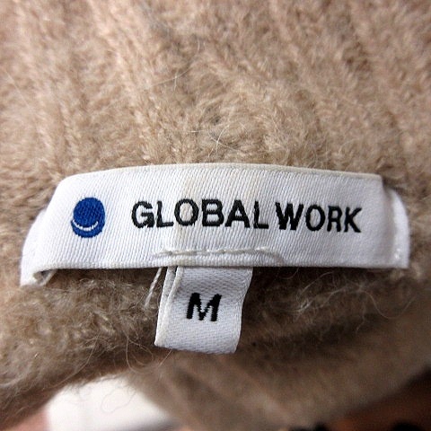 グローバルワーク GLOBAL WORK ニット セーター 長袖 アルパカ混 M ベージュ /RT レディース_画像5