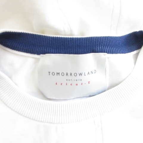 トゥモローランド トリコ TOMORROWLAND tricot 近年 ケーブルニット Ｔシャツ カットソー 白 ホワイト L 1205 メンズ レディース_画像6