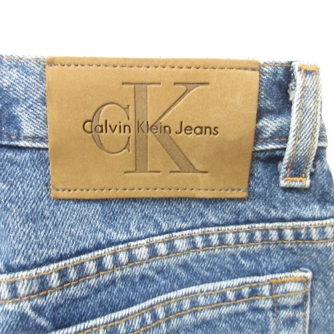 カルバンクラインジーンズ Calvin Klein Jeans デニムパンツ ストレート USA製 インディゴブルー 4 約S IBO44 1206 レディース_画像6