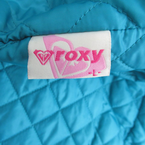  Roxy ROXY cotton inside jacket middle height with a hood . plain Logo embroidery L khaki /SY13 lady's 