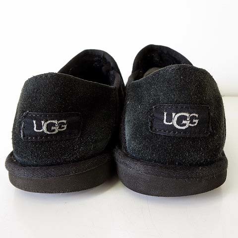 アグ UGG ケントン KENTON ムートン シューズ スリッポン 本革 ムートン レザー 26.0cm 黒 ブラック 3010 くつ 靴 メンズ_画像5