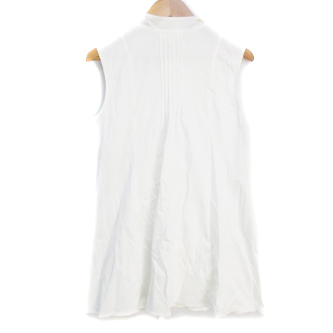  палец на ноге Be Schic рубашка блуза длинный длина безрукавка частота цвет лента .. чувство одноцветный 40 белый белый /FF46 женский 