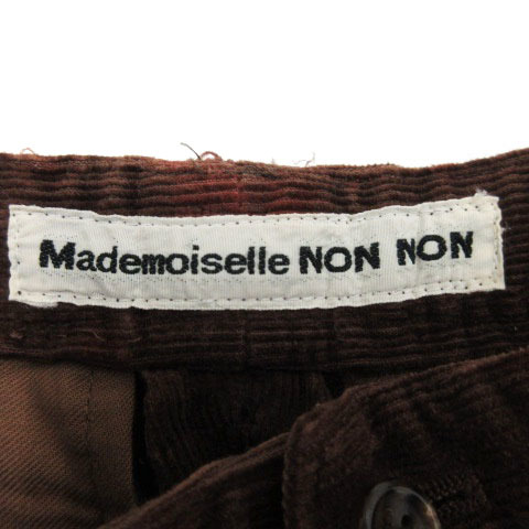 マドモアゼルノンノン mademoiselle NON NON コーデュロイ パンツ ブラウン M 231207E レディース_画像3