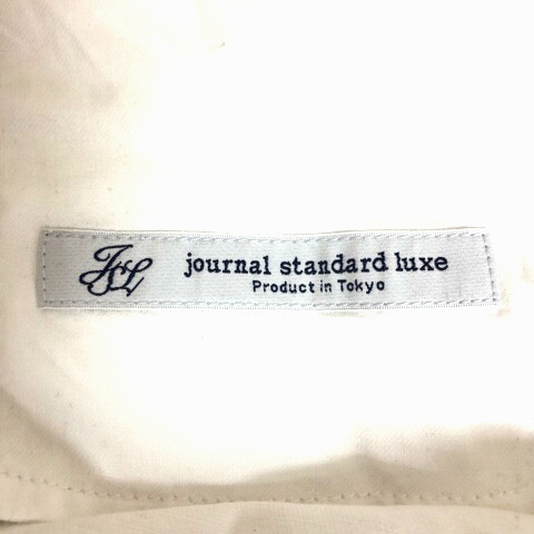 ジャーナルスタンダード JOURNAL STANDARD ワイドパンツ ロング コットン ツータック 無地 白 ホワイト レディース_画像3