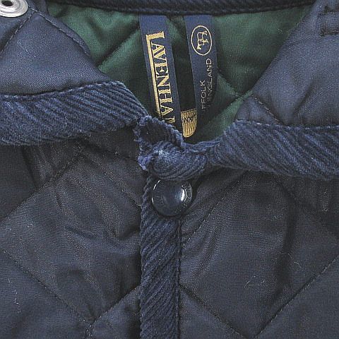 ラベンハム LAVENHAM キルティングジャケット 48/36 ネイビー 紺系 スナップボタン ポケット 中綿 イギリス製 レディース_画像9