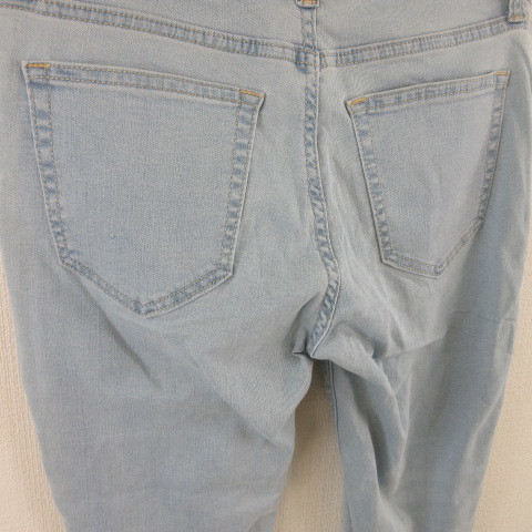 Gap GAP DENIM jeans Denim pants skinny ankle cut off stretch light blue 26 *T669 lady's 