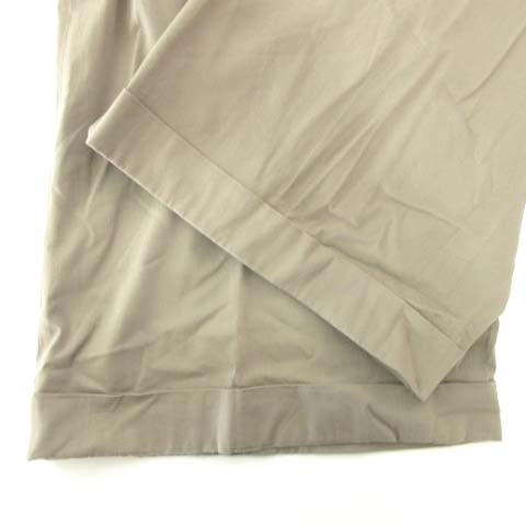 23区 オンワード樫山 美品 ワイド パンツ スラックス 大きいサイズ 44 約L～XLサイズ カーキ IBO45 レディースの画像4