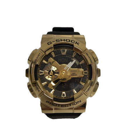カシオジーショック CASIO G-SHOCK 腕時計 ウォッチ GM-110G アナログ デジタル アナデジ 樹脂バンド クォーツ　黒 ブラック 金 ゴールド_画像6