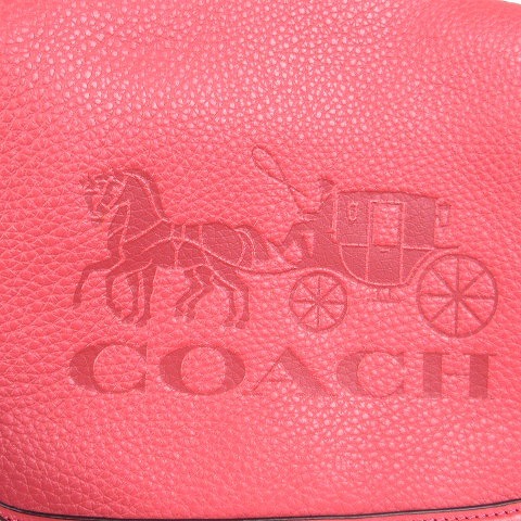 コーチ COACH 美品 ショルダーバッグ ロゴ フラップ レザー C4058 ピンク 鞄 ■GY14 レディース_画像6