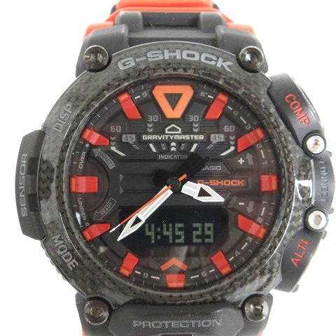 カシオジーショック グラビティマスター 腕時計 ウォッチ アナデジ クォーツ Bluetooth GR-B200-1A9JF 文字盤 黒 オレンジ ■SM1 メンズ_画像1