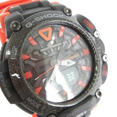 カシオジーショック グラビティマスター 腕時計 ウォッチ アナデジ クォーツ Bluetooth GR-B200-1A9JF 文字盤 黒 オレンジ ■SM1 メンズ_画像2