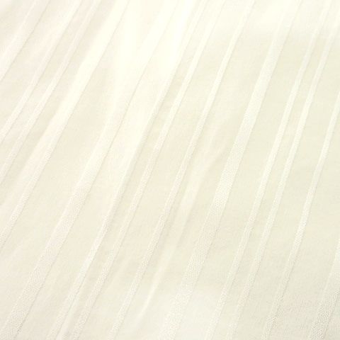 ナラカミーチェ NARA CAMICIE ストライプ シャツ 半袖 ストレッチ スリム ブラウス 2 白 ホワイト ■GY09 レディース_画像5