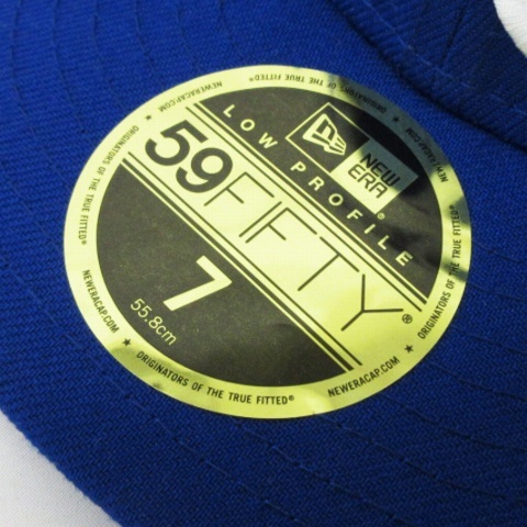 ニューエラ NEW ERA 美品 59FIFTY LOW PROFILE LP MLB KC カンザスシティ・ロイヤルズ キャップ ブルー ホワイト 7 55.8cm 帽子 メンズ_画像6