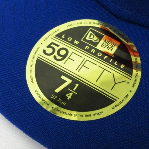 ニューエラ NEW ERA 美品 59FIFTY LOW PROFILE LP MLB C シカゴ・カブス キャップ ブルー レッド 7 1/4 57.7cm 帽子 メンズの画像6