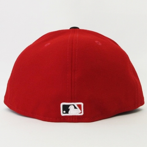 ニューエラ NEW ERA 美品 59FIFTY 2-TONE MLB シンシナティ・レッズ キャップ レッド ブラック 7 1/2 59.6cm 帽子 メンズ_画像4