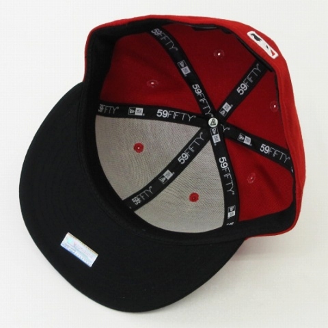 ニューエラ NEW ERA 美品 59FIFTY 2-TONE MLB シンシナティ・レッズ キャップ レッド ブラック 7 1/2 59.6cm 帽子 メンズ_画像7