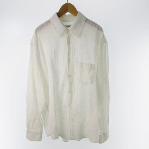 22SS our legacy アワーレガシー coco 70s SHIRT M2222CW 長袖 ココ シャツ 白 ホワイト 46 トップス メンズ_画像1