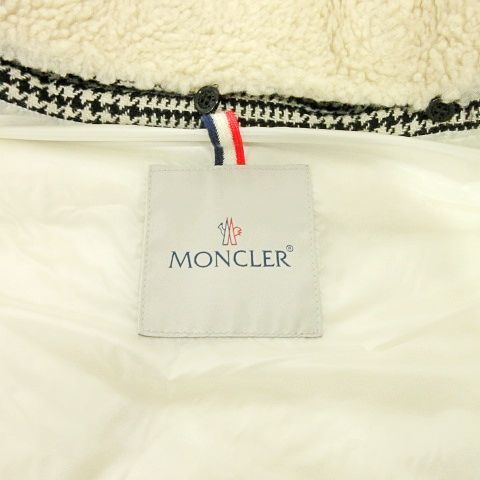 モンクレール MONCLER 美品 BASTIEN ダウンベスト チェック ツイード デカロゴワッペン 4 グレー ■U90 メンズ_画像7