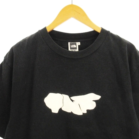 ザノースフェイス THE NORTH FACE TEK TEE Tシャツ カットソー 半袖 プリント コットン ブラック L ■ECS メンズ_画像2