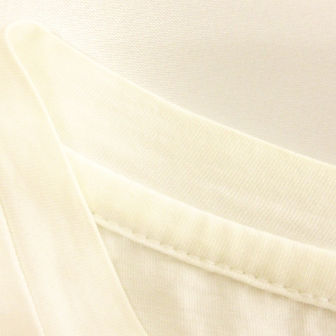 ダブルスタンダードクロージング ダブスタ DOUBLE STANDARD CLOTHING Tシャツ カットソー 半袖 コットン ホワイト 36 ■ECS レディース_画像7