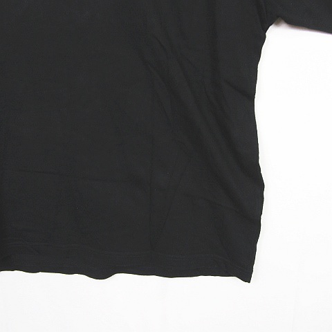 アズールバイマウジー AZUL by moussy ビッグTシャツ 半袖 カットソー コットン プリント L ブラック af2330 レディース_画像6