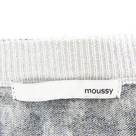 マウジー moussy ニット カーディガン 長袖 レオパード柄 FREE マルチカラー af2333 レディース_画像6