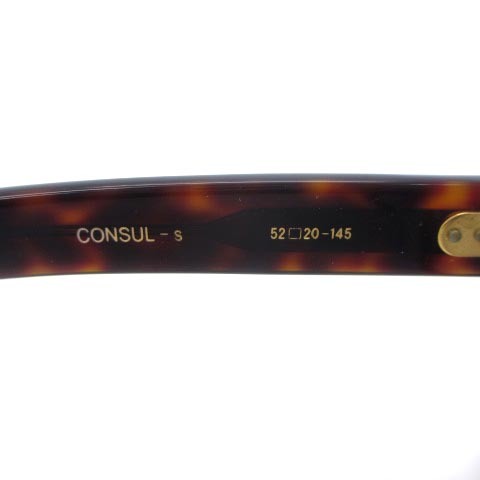 オリバーゴールドスミス OLIVER GOLDSMITH CONSUL-S めがね 眼鏡 ウェリントン 度入り ブラウン 茶 52□20 レディース_画像7