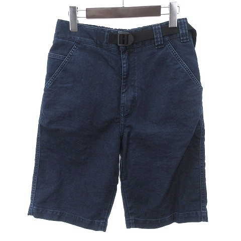 ディーゼル DIESEL D-KROOLEY-SHORT デニムショートパンツ ストレッチ ロゴ ワッペン ベルト AO4001 青 ブルー インディゴ W28 S位 メンズ