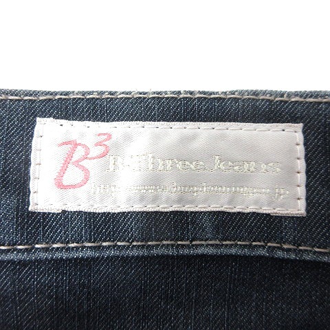 ビースリー B3 B-Three Jeans デニムパンツ ジーンズ スキニー 34 紺 ネイビー /MN レディース_画像5