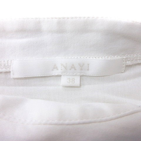  Anayi ANAYI cut and sewn long sleeve 38 white white /MN lady's 