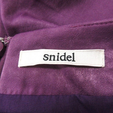 スナイデル snidel タイトスカート ラップ マキシ ロング 0 紫 パープル /AU レディース_画像6