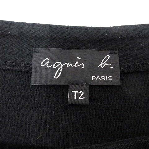  Agnes B agnes b. trapezoid skirt Mini T2 black black /YK lady's 