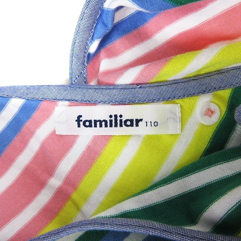  Familia Familiar One-piece безрукавка колено длина flair вышивка хлопок окантовка многоцветный 110 #SM1 Kids 