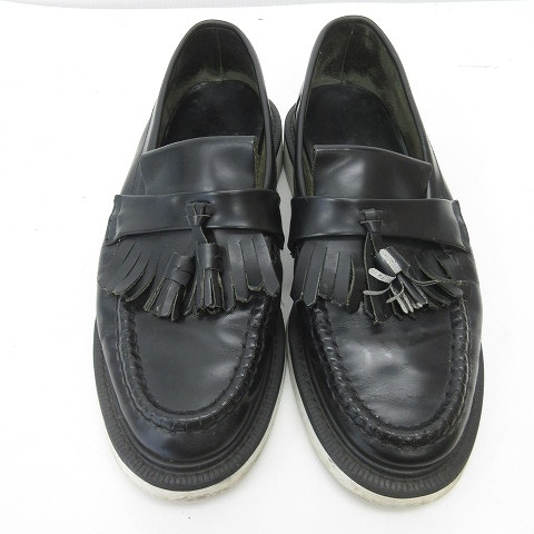  low kLoake кисточка Loafer туфли без застежки кожа чёрный черный примерно 27cm соответствует мужской 